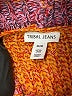 Tribal Jeans Color Block Orange Pullover Sweater Size M - photo 7