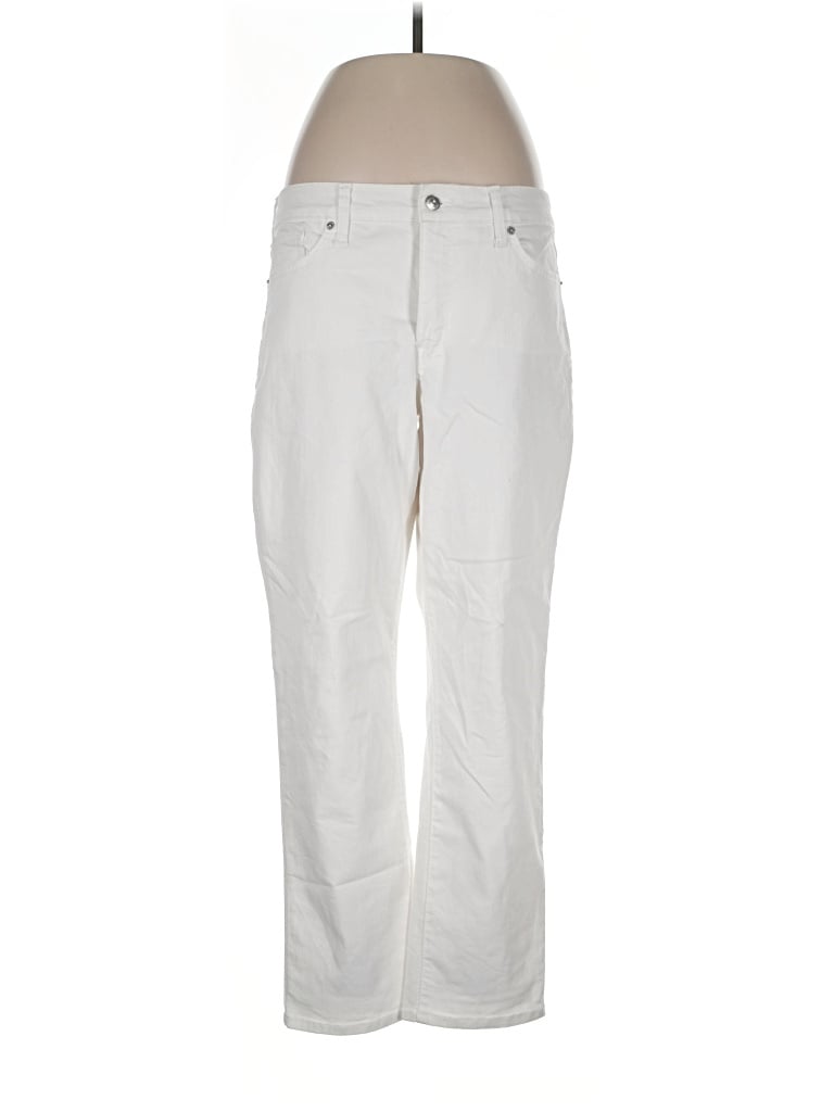 Pre-owned Crown & Ivy Jeans In Ivory