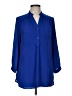 41Hawthorn 100% Polyester Blue Long Sleeve Blouse Size M - photo 1