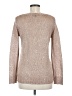 metaphor Metallic Silver Pullover Sweater Size M - photo 2
