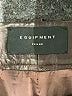 Equipment 100% Leather Metallic Black Brown Shorts Size 8 - photo 3