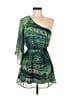 Crush 100% Polyester Tropical Green Cocktail Dress Size M - photo 1