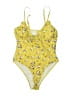 Zaful 100% Cotton Yellow Bodysuit Size M - photo 1