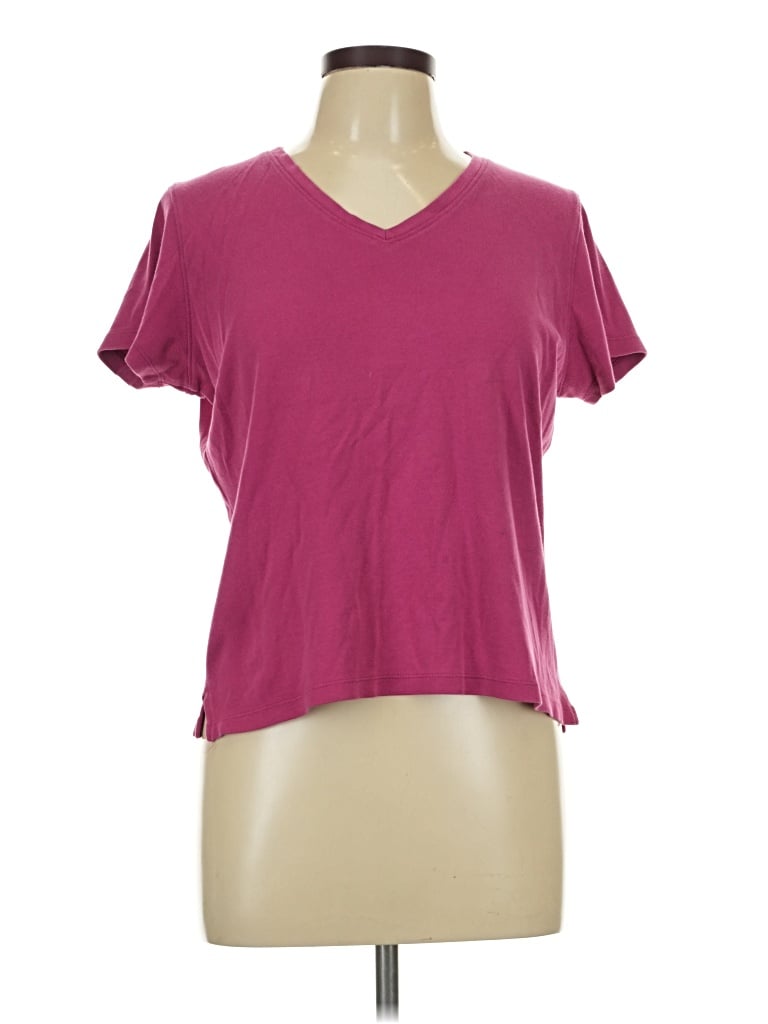 Pre-owned White Stag Short Sleeve T-shirt In Burgundy