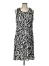 NY Collection Animal Print Silver Casual Dress Size L - photo 1