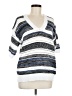 Unbranded 100% Polyester Blue 3/4 Sleeve Top Size M - photo 1