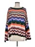 Shein 100% Polyester Print Green Blue Pullover Sweater Size M - photo 1