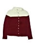 Speechless Color Block Burgundy Long Sleeve Blouse Size L (kids) - photo 1