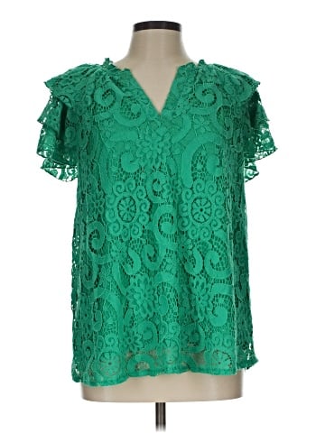 NANETTE Nanette Lepore Short Sleeve Blouse (view 1)