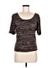 Leger 100% Acetate Brown Short Sleeve Top Size 7 - 8 - photo 1
