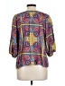 One World 100% Rayon Blue 3/4 Sleeve Blouse Size L - photo 2