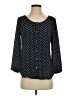 Lands' End 100% Polyester Polka Dots Black 3/4 Sleeve Blouse Size 2 - photo 1