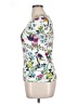 L'Agence Floral White Short Sleeve Turtleneck Size XL (4) - photo 5