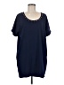 Envy 100% Polyester Blue Short Sleeve Top Size M - photo 1