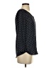 Lands' End 100% Polyester Polka Dots Black 3/4 Sleeve Blouse Size 2 - photo 4