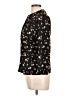 Eclair Black Long Sleeve Blouse Size L - photo 5