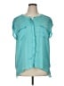 Chico's 100% Polyester Teal Short Sleeve Blouse Size XL (3) - photo 1