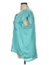 Chico's 100% Polyester Teal Short Sleeve Blouse Size XL (3) - photo 5