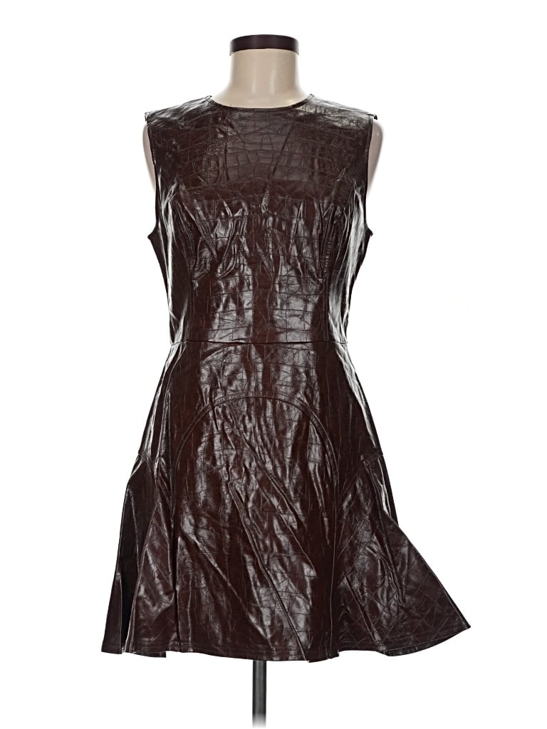 Avec Les Filles Cocktail Dress In Brown