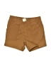 Carter's 100% Cotton Solid Brown Khaki Shorts 9-12 MO / 12 MO - photo 1