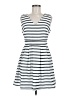 Shein 100% Polyester Stripes White Casual Dress Size 6 - photo 1