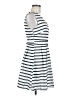 Shein 100% Polyester Stripes White Casual Dress Size 6 - photo 4