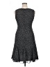 Chaps 100% Polyester Polka Dots Black Cocktail Dress Size 14 - photo 2