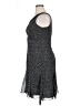 Chaps 100% Polyester Polka Dots Black Cocktail Dress Size 14 - photo 5