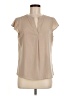 Calvin Klein Tan Short Sleeve Blouse Size M - photo 1