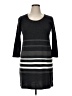 Studio One 100% Acrylic Stripes Gray Casual Dress Size XL (petite) - photo 1