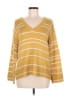 Greylin 100% Acrylic Stripes Yellow Pullover Sweater Size M - photo 1