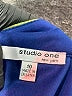 Studio One 100% Polyester Tropical Blue Casual Dress Size 10 - photo 7