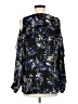 Parker 100% Polyester Black 3/4 Sleeve Blouse Size M - photo 2