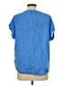 Gap Outlet 100% Rayon Blue Short Sleeve Blouse Size L - photo 2