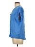 Gap Outlet 100% Rayon Blue Short Sleeve Blouse Size L - photo 5