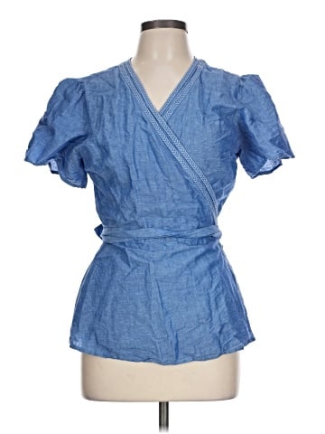 Ann Taylor Short Sleeve Blouse (view 1)