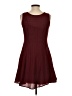 Bebop 100% Polyester Burgundy Cocktail Dress Size S - photo 2