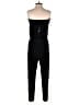 Krisa Solid Black Jumpsuit Size M - photo 2