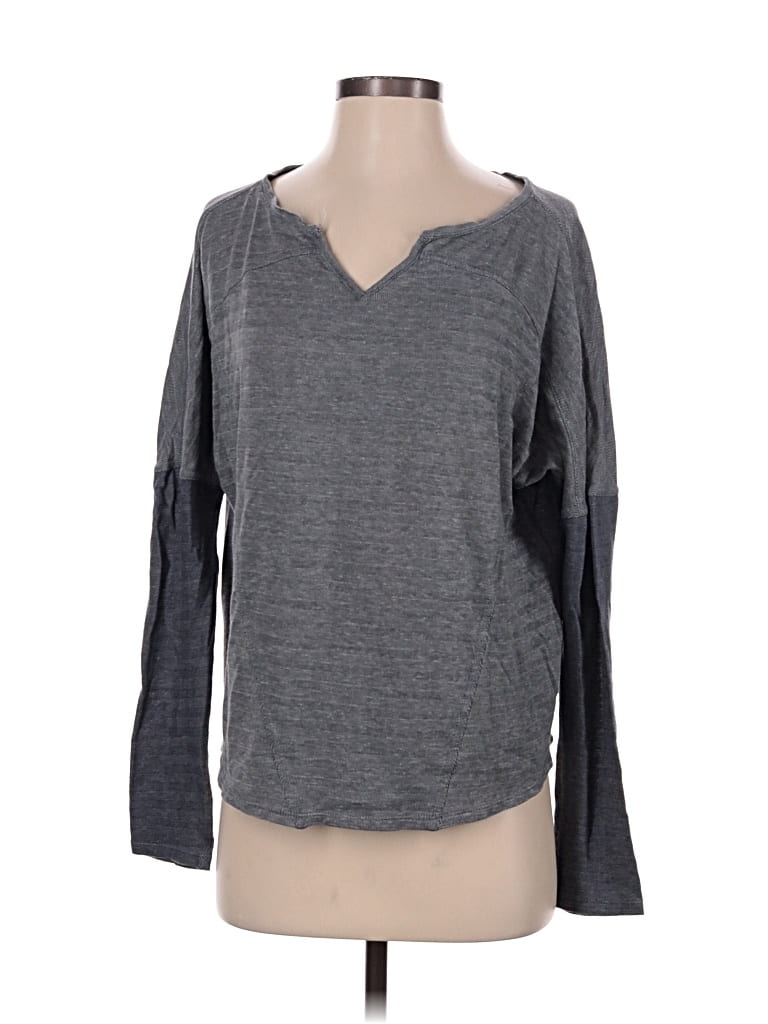 Pre-owned Prana Long Sleeve T-shirt In Gray