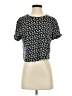 Boden 100% Linen Black Short Sleeve Top Size 2 - photo 1