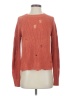 Autumn Cashmere 100% Cotton Hearts Orange Pullover Sweater Size S - photo 1