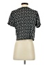 Boden 100% Linen Black Short Sleeve Top Size 2 - photo 2