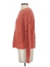 Autumn Cashmere 100% Cotton Hearts Orange Pullover Sweater Size S - photo 5