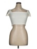 Katie J NYC Ivory Short Sleeve Top Size XL - photo 1