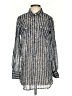 J.Crew Silver Long Sleeve Blouse Size S - photo 1