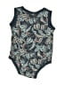 Mick Mack Ltd Paisley Teal Short Sleeve Onesie Size 6-9 mo - photo 2