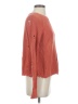 Autumn Cashmere 100% Cotton Hearts Orange Pullover Sweater Size S - photo 4