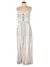 Parker Stripes Ivory Jumpsuit Size 12 - photo 1