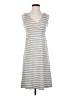 Eddie Bauer Stripes Gray Casual Dress Size S - photo 1