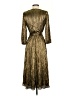 DKNY 100% Polyester Metallic Gold Cocktail Dress Size 4 - photo 2